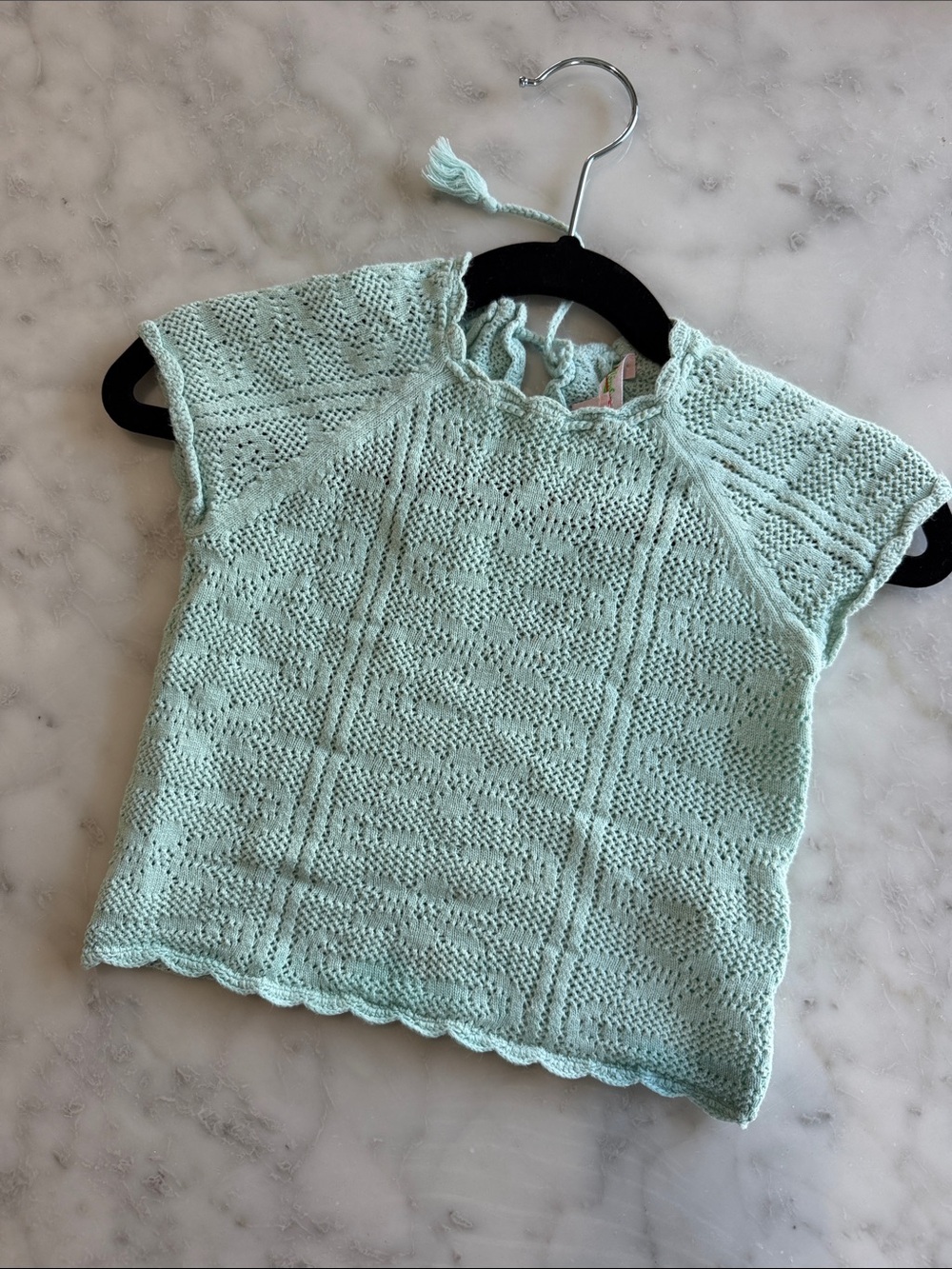 Bonpoint Mint Knit Top size 3